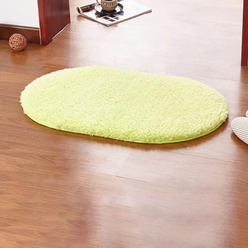 SBJKLYRN Carpeting Modern Soft Shaggy Carpet Comfortable Floor Mat Area Rugs Anti Slip -Modern Super Soft Thick Pile For Kids Living Room(Green,50 * 120cm)