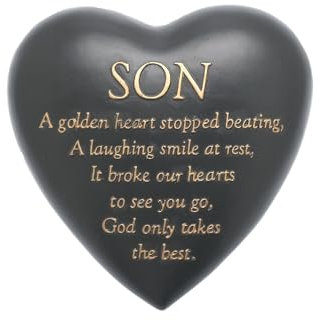 Graveside Memorial Plaque for SON, RIP My Son Memory Stone, Memorial Grave Stone, Grave Ornament Tribute to Child