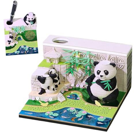 Gupcaqosjw Calendrier 3D 2026 – Carnet de notes en papier 3D détachable – Fournitures de planification d'horaire déchirable pour école, chambre, salon, salle d'étude, dortoir, maison