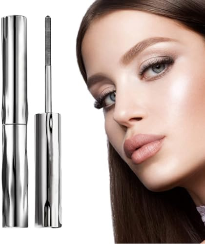 YUPZAR Mascara Waterproof con Mini Pennello per Ciglia Corte e Inferiori, Nero, Effetto Ricciolo e Volume, Anti-Sbavature, Senza Desquamazione e Grumi, Durata Prolungata