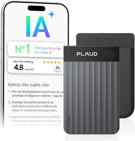 Plaud Note Pro KI Digitales Diktiergerät Aufnahmegerät mit KI Schreibfunktion und Zusammenfassen Voice Recorder Multimodale Eingabe bis zu 50 Stunden Aufnahme Audiorekorder für Meetings Vorlesungen