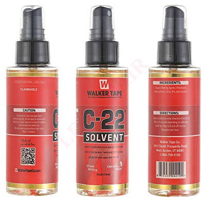 LEOO HAIR C22 Walker Adhesive Glue Solvent Remover for Men Hair System Replacement Toupee Hair Extension Wig Bundles Hair Weave Closure Lace Frontal