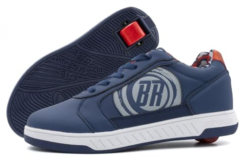 BREEZY ROLLERS Zapatos con ruedas para niños I Zapatos con ruedas para niños I De zapatos de calle para niños a patines en pocos segundos I Sistema de clic patentado I Zapatos con ruedas para niñas y
