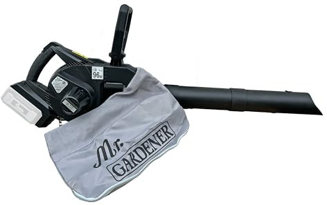 Mr. Gardener - 40V Akku Laubsauger/Laubbläser 2in1 bürstenloser Motor ALS 40-2 Li, 216 km/h Blasgeschwindigkeit, 400 m³/h Saugleistung, 5-Stufig 20l Fangsack, ohne Akku + Ladegerät