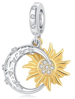 PANPOKI Charms Cœur Argent 925 – Infirmière avec, Couronne avec, Mère et Fille enlacées | Perles Compatibles pour Bracelets et Colliers | Pochette Velours + Chiffon