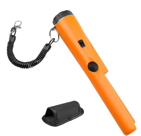 Pinpointer Détecteur de métaux portatif | Détecteur de fer étanche | Appareil de recherche portable de haute précision, testeur professionnel avec étui pour la chasse au trésor