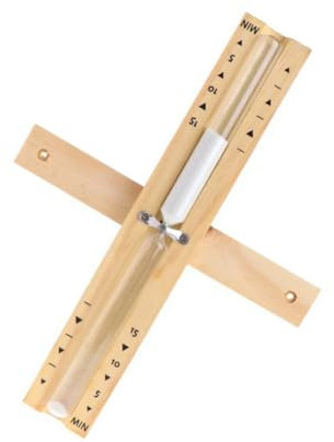 LIOOBO 1pc Wall-mounted Rotating Sand Timer for Sauna and Spa and Design Khaki Finish Bathroom Decor