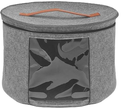 Genérico Cape De Almacenamiento Cappelli - Caja De Almacenamiento Cappelli, Sombrero Plegable De Fieltro | Soporte Portátil Portátil Con Sombreros Sombrero Con Ventana Frontal Transparente