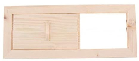 Demsyeq Rejilla de ventilación para sauna, rejilla de ventilación de madera, accesorio para habitación y piscina