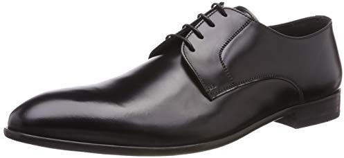 Lottusse L5881 Zapatos de Cordones Derby, Hombre, Negro (Slimer Negro Slimer Negro), 46 EU (11.5 UK)