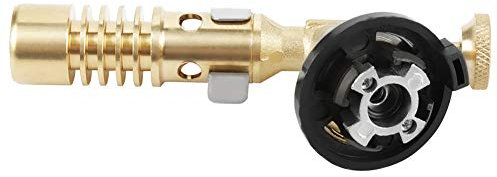 ZD-04D Lanciafiamme Portatile Professionale in Ottone, Potenza di Fuoco della Fiamma Regolabile, Cucina Cucina Gas Butano Torcia di Cottura Saldatura BBQ Pistola a Fiamma