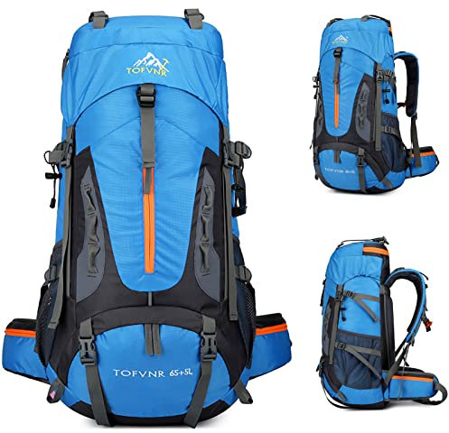 Opetdo 70l Nylon-Wanderrucksack Für Klettern Trekking Sport Travel Camping(Blau