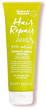 Umberto Giannini Hair Repair Shampoo - For Dry & Damaged Hair - Vegan and Cruelty Free 250ml