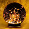 MJ PREMIER Halloween Deko Lampe, Lichterketten Halloween 15x16 Kugel Tischlampe, Kabellos Batteriebetrieben LED Licht für Halloween Atmosphäre Lichter für Innen, Außen Halloween Party Karneval Deko