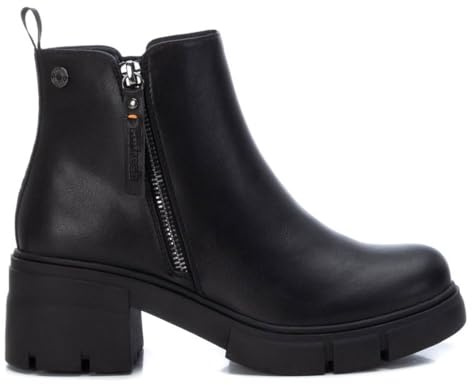 REFRESH - Botín Mujer Negro - Calzado Cómodo y Versátil - Moda casual - Modelo 17105401 (Talla 38)