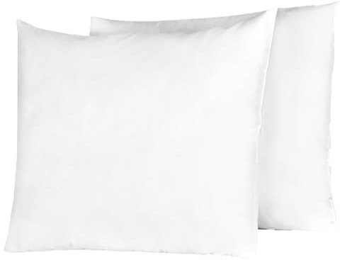 Sweet home WORLD Kissen 2er Set, 1200g Kissenfüllung 80x80 Weiches Mikrofaser - Kopfkissen für Nacken und Kopf - Innenkissen Atmungsaktiv Kissenfüllung mit Innennaht (Weiß)
