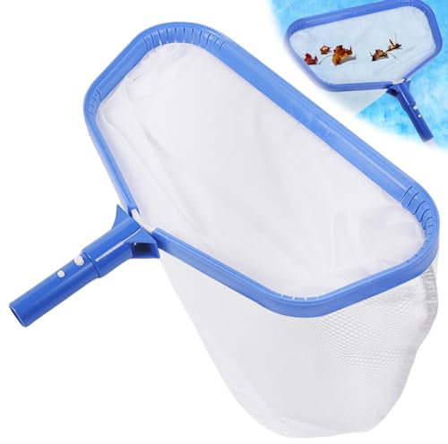 Pool Kescher, Professionelles Poolkescher aus Metall, Bodenkescher Mit Aluminiumrahmen, Teichkescher Feinmaschig Algen, Poolreinigung Bodenkescher, Schwimmbad Skimmer Netz für Schwimmbad, Teich, Spas