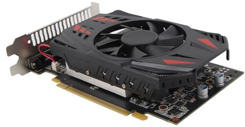 Tarjeta gráfica para juegos, tarjeta gráfica para GTX1050Ti, enfriamiento de ventilador doble, 4GB DDR5 PC video gaming tarjeta gráfica 128bit