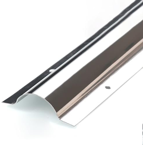 RENLXFI Passacavi Canalina per Cavi Esterna in Metallo, Copricavo Semicircolare da 100cm per Ufficio, Magazzino, Fabbriche, Canalina Portacavi con Foro di Montaggio(Regular 4 Cable)