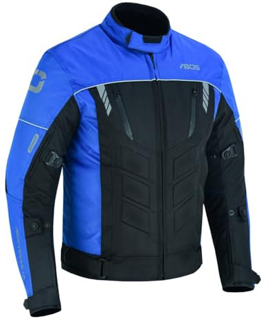 Motorradjacke Herren Wasserdicht Mit Protektoren & Reflektoren ,Motorradjacke mit Protektoren,Motorrad Jacke mit Schutzprotektoren (DE/NL/SE/PL, Alphanumerisch, S, Regular, Regular, BLUE)