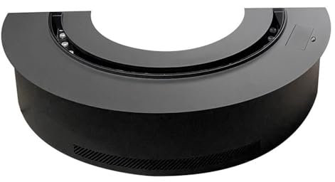 RUNZE765Z Camino Elettrico Camino Elettrico semicircolare, Camino ad Arco ad atomizzazione da Incasso, Camino Moderno Decorativo a Vapore acqueo Caminetto Elettrico(50cm)