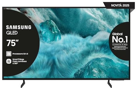Samsung Q7F QE75Q7FAAU 190,5 cm (75) 4K Ultra HD Smart TV Wi-Fi Nero