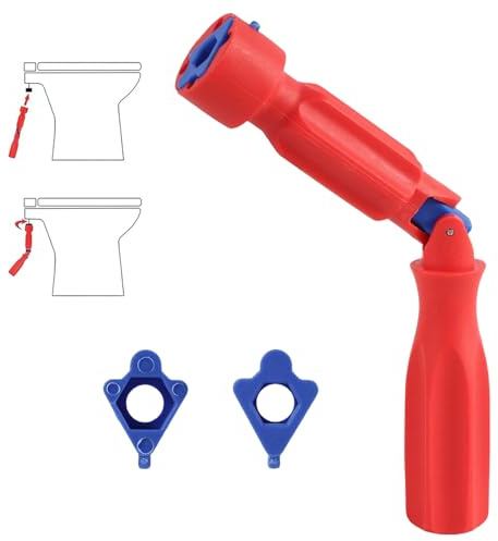 1 set di strumenti di serraggio per sedile WC con 1 testa di ricambio, chiave universale per sedile WC, strumento idraulico, per rimozione, installazione e riparazione