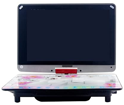 Bärbar DVD-spelare, Fullformat multifunktions bärbar hem-dvd-spelare TV-stöd USB-port SD-kortspel och vridbar HD-skärm Touch