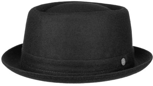 LIERYS Panno Wool Porkpie Cappello Feltro Donna Uomo Termoregolante Made in Italy Autunno Primavera Fedora