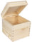 Creative Deco Quadrato Scatola in Legno con Coperchio | 16 x 16 x 16 cm +/- 1 cm | Scatole Cassetta Conteniore Portaoggetti Portagiochi Cofanetto | Perfetta per Decoupage Documenti Giocattoli Attrezzi