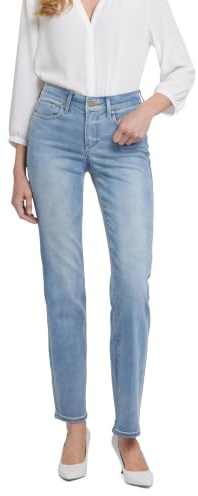 NYDJ Women's Marilyn Straight Denim Jeans, Biscayne, 8