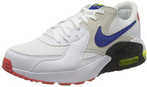 Nike Jungen Unisex Kinder Air Max Excee (ps) Laufschuh, White Hyper Blue Bright Cactus Track Red, 28.5 EU
