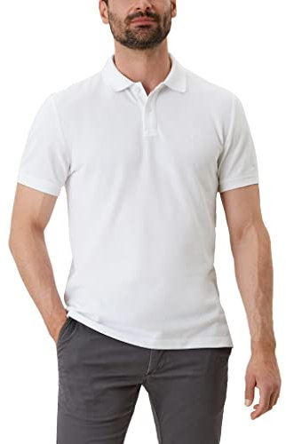 s.Oliver Herren 10.3.11.13.121.2024581 Polohemd, Blanco (White), S EU