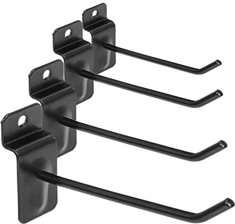 CLISPEED 50 Stücke Pegboard Haken Set Eisen Lamellen Haken Für Schmuck Werkzeug Display