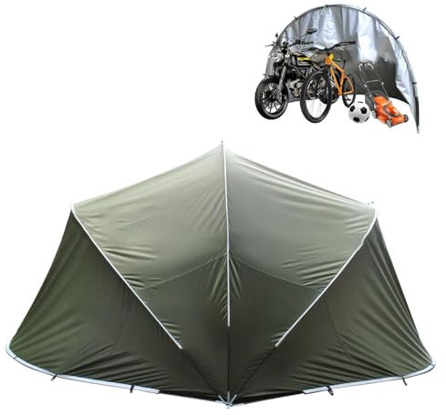 YSMSMZJK Garage Moto per Esterno Semisferico Tenda da Moto per Mobili da Giardino,Biciclette,Moto Box Moto per Esterno Casetta da Giardino