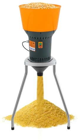 Macinino elettrico cereale con 5 filtri abrasivi per cereali, mais, grano, mangimi, mulino per farina (tipo B, 1300 W 50L)
