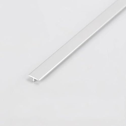 T- Profile Transition Profile, 3 Pieces, 0.9m Flooring Transition Strips, Durable Floor Joiner For Laminate And Tile, Decorative Joint Profiles For Home Use(Silver White,10mmx0.9m)