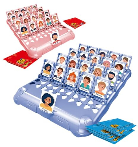 Gissa vem som spelar, kul med familjen, 12,8 cm, gissningsspel för, brädspel för klassrumsaktiviteter, lätt och bärbar, för hem, skola, resor, camping,