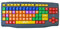 Easy2Use Large Key Large Print Lower Case Coloured Kids Keyboard USB Connector