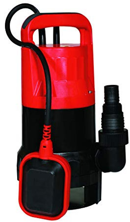 Spid'O ECOP 115 Pompe d'évacuation vide cave pour eaux chargées, 550 W, 12 m3/h, composite Rouge