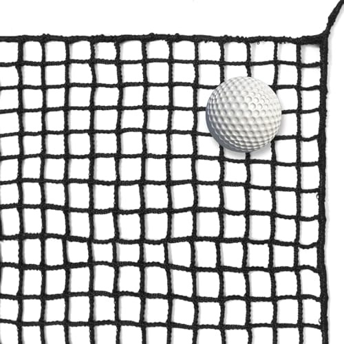 EMEKIAN 15x20Ft Golf Practice Net Heavy Duty, 400GSM Golf Ball Barrier Nets for Backyard Garage Indoor Outdoor, Adjustable Hitting Batting Net for Baseball Hockey Soccer Sports Netting