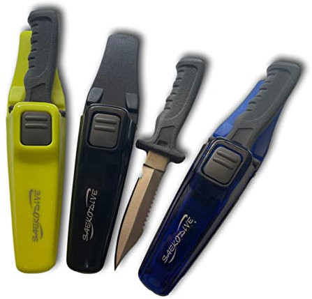 Saekodive 15,5 cm Jacketmesser BC Knife Taucher-Messer (Schwarz)