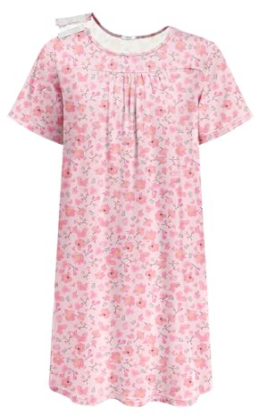 Deyeek Women's Adaptive Open Back Night Gown For Ladies - Assisted Dressing Hospital Gowns for Women With Shoulder Snaps XL