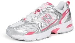 New Balance Damen 530 Metallic Silver/Pink, Silver Metallic/Dragon Berry, 8.5 Women/7 Men