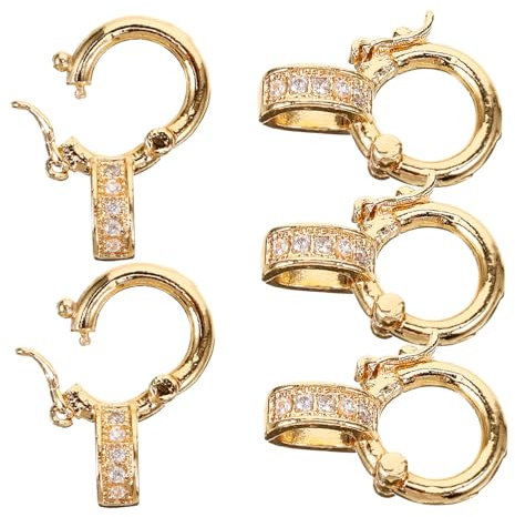 KONTONTY 5stücke Schmuckverschlüsse Für Diy Armbänder Und Halsketten Dekorative Connectoren Aus Vielseitige Und Langlebige Schmuckverschlüsse Für Kreative Projekte