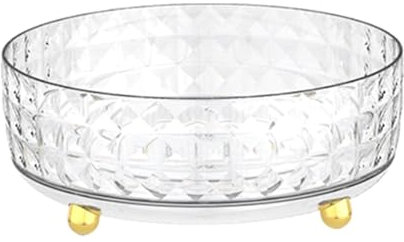 TORR Soporte Giratorio para Organizador de Perfumes, Organizador de Maquillaje Transparente de 360° para el Cuidado de la Piel, Organizador de Cosméticos, Bandeja de Almacenamiento S B