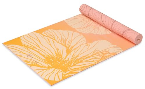 Gaiam Yogamatte – Premium, 6 mm, wendbar, extra dick, rutschfest, Übungs- und Fitnessmatte für alle Arten von Yoga, Pilates und Bodentraining (172,7 x 61 x 6 mm dick)