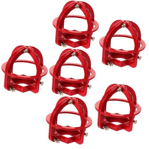 DIKACA 6 Piezas Protectora Roja para Rociador contra Incendios Jaula de Protección Fácil Instalación y Diseño Visual de Advertencia Compatible con Sistemas