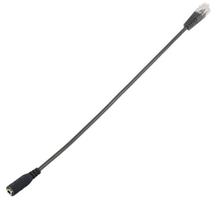 Ldbuejiaja Adattatore da RJ9 a 3, da 5 mm per cuffie per telefono, cavo di conversione, plug and play, trasmissione audio chiara, cuffie da computer a telefono