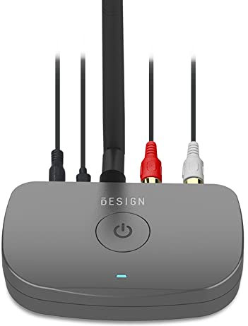 Besign BE-RCA Largo Alcance Receptor Bluetooth, Adaptador de Audio Inalámbrico, Receptor Bluetooth 5.0 para Altavoces con Cable o Sistema Estéreo de Transmisión de Música en Casa